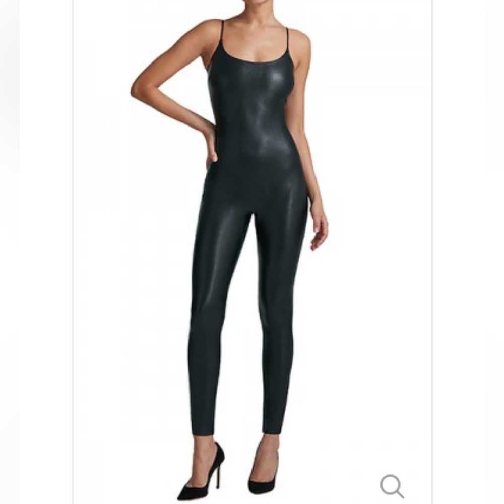 Commando Faux Leather Cami Catsuit